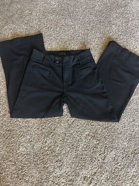 Kut from the Kloth Meg Black High-Waist Pants with Double Buttons